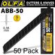 OLFA Blades Black X-sharp 50 Per Pack Ultra Sharp 9mm
